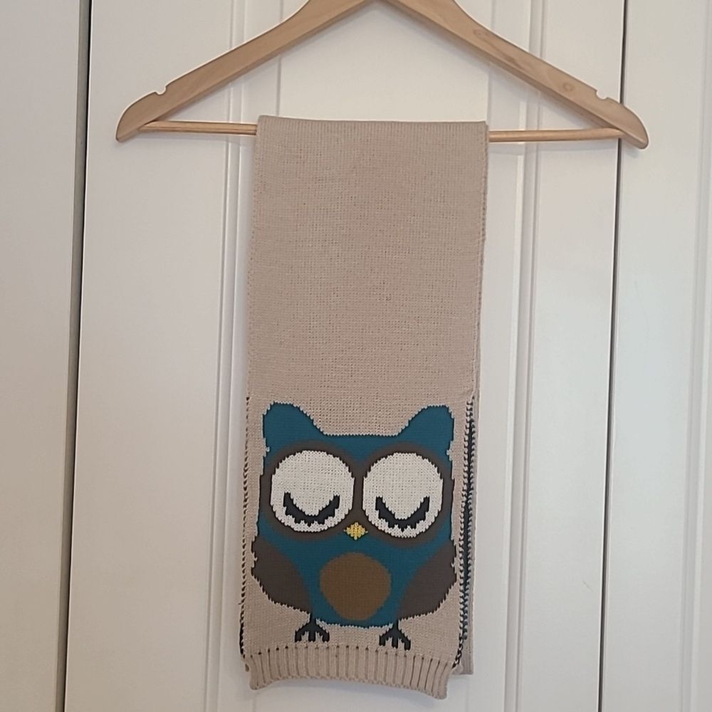 Bay Sky OWL SCARF one size  Warm 100% acyrlic